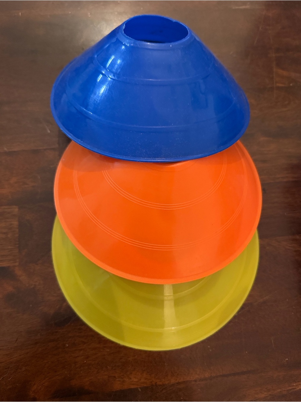 Blue, Orange & Lime Training Cone Markers